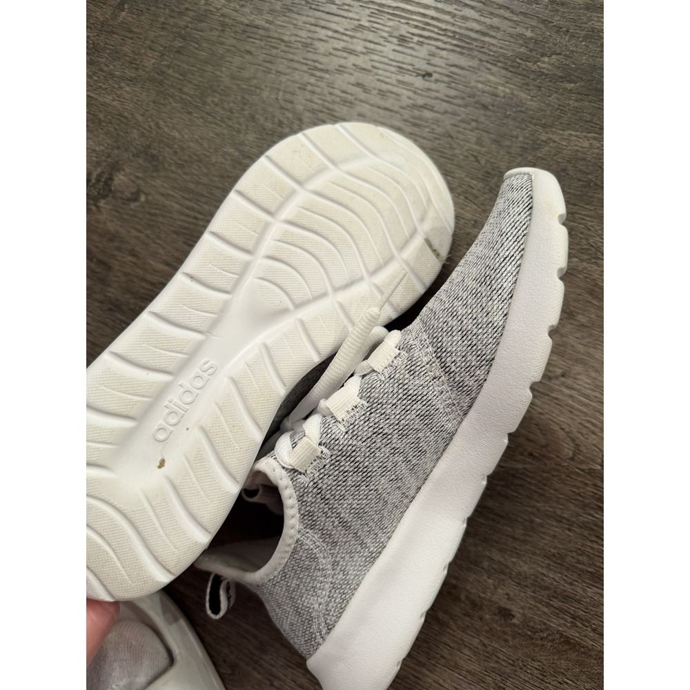 Adidas Cloudfoam Pure Womens Size 6 Gray White Athletic Running Shoes Sneakers - Picture 2 of 5